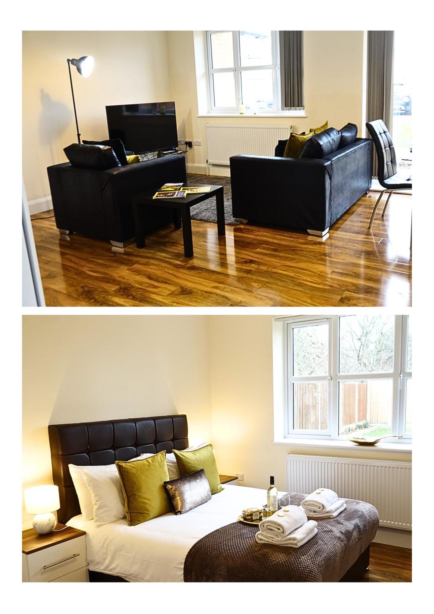 Апартаменты Luxury 2 Bed 2 Bath - Free Parking - 5Min To Airport - Sleeps 6 Ashford  Экстерьер фото