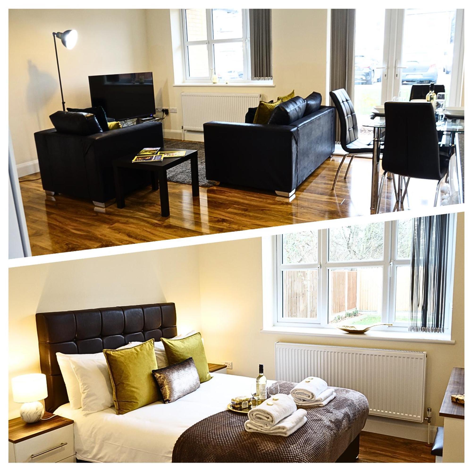 Апартаменты Luxury 2 Bed 2 Bath - Free Parking - 5Min To Airport - Sleeps 6 Ashford  Экстерьер фото